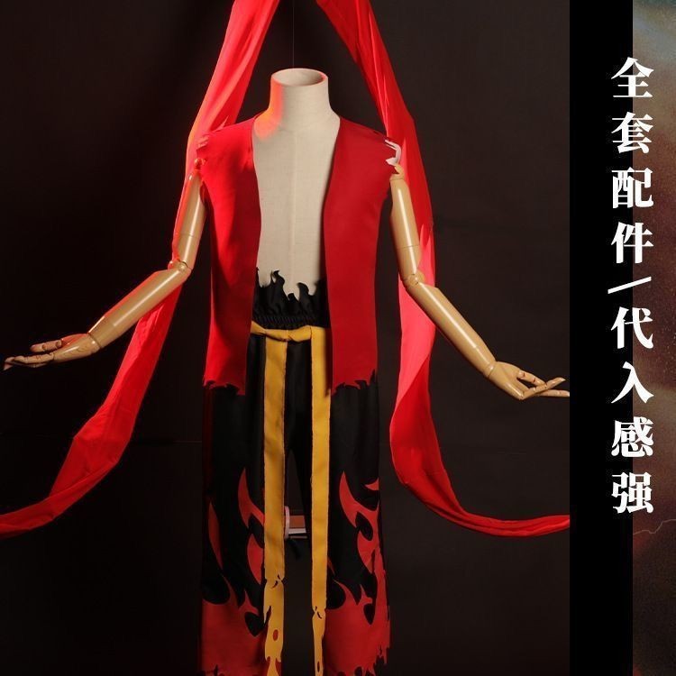 เด็กปีศาจของ Nezha Haihai Nezha cos เสื้อผ้าเสื้อผ้าสไตล์เดียวกันกางเกงสามมิติรุ่นมายากลเสื้อผ้าผู้ใ