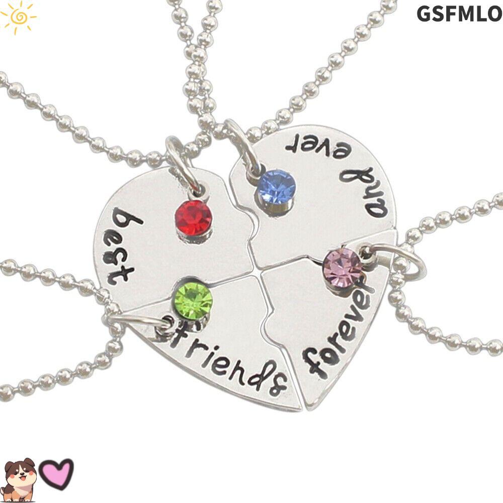 GSFMLO 4 Bff สร้อยคอแฟชั่น Love สร้อยคอของขวัญที่ดี