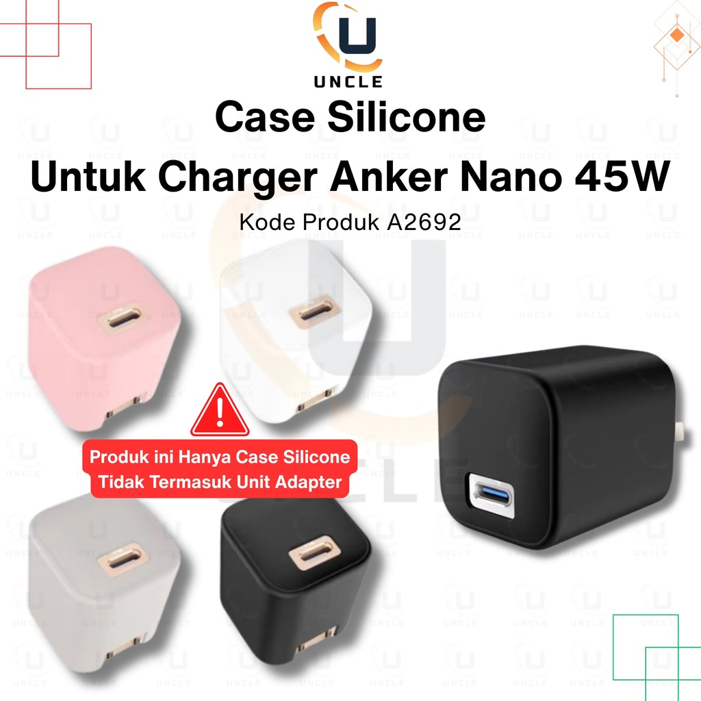 Anker Nano 45W Charger Adapter เคสซิลิโคน A2692 เคสซิลิโคน