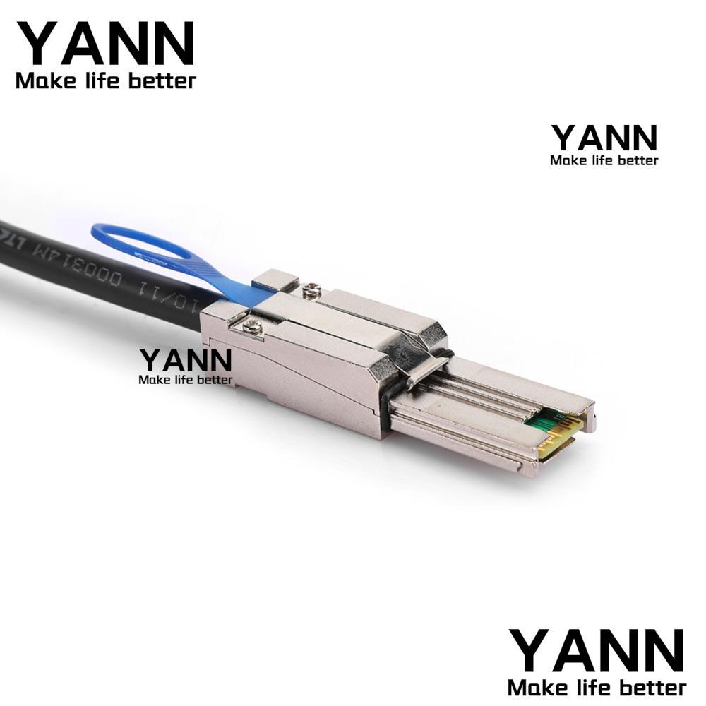 YANN SFF-8088 สายเคเบิล 26P ถึง 4 X SATAs แบบพกพา 6Gbps Mini SAS สายทนทาน 1 เมตร SAS ถึง SATAs ฮาร์ด