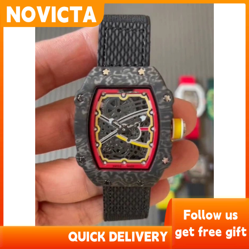 Ultra-Thin Men Quartz Watch Hollow Elastic Strap 9mm ความหนา 31 สี