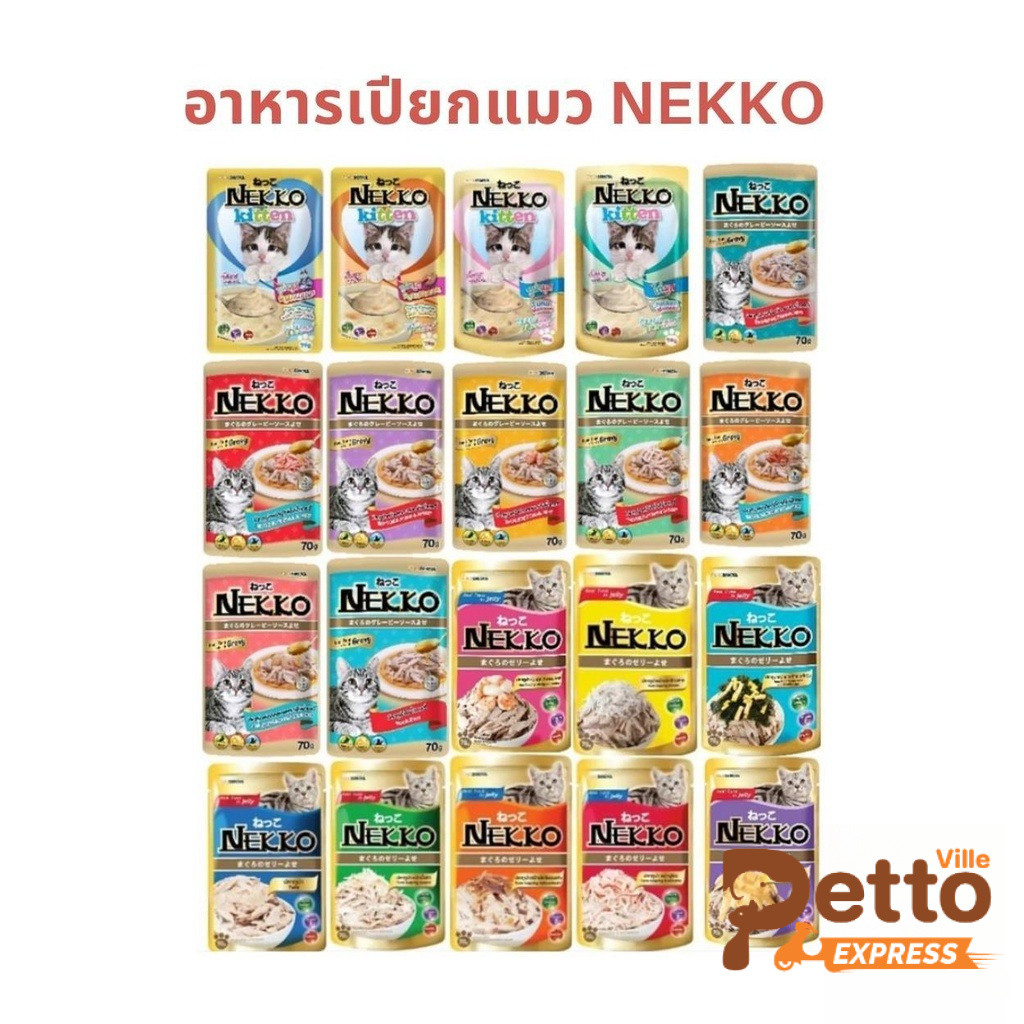 ครบสูตร Nekko เน็กโกะ อาหารเปียกแมว 70g