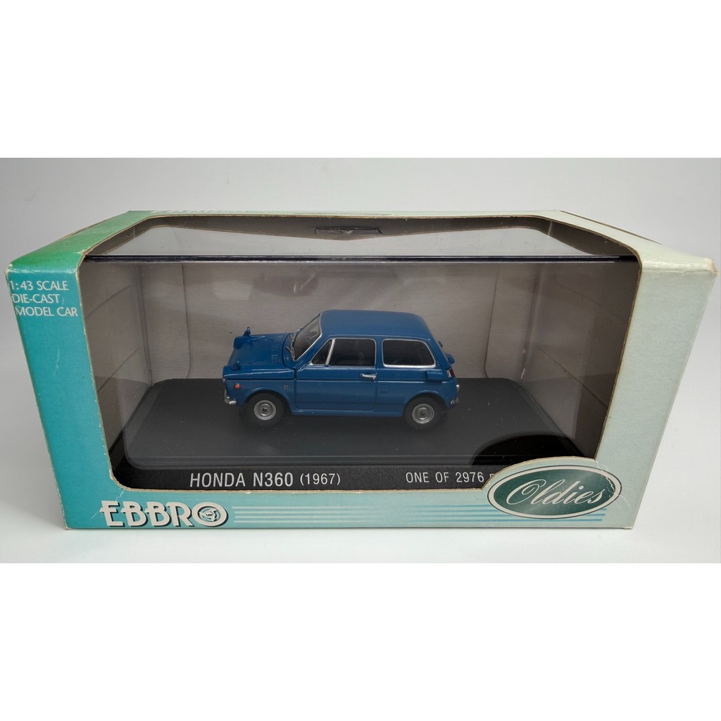 [สต๊อกพร้อม ติดต่อหากคุณมีคําถามใดๆ] EBBRO 1/43 Honda N360 (1967) Blue Alloy