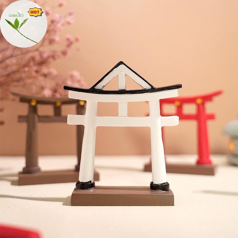 Mud Miniature Torii Gate ญี่ปุ่น Shinto Temple Garden Asian Architectural รุ่นบอนไซ Zen Garden เครื่