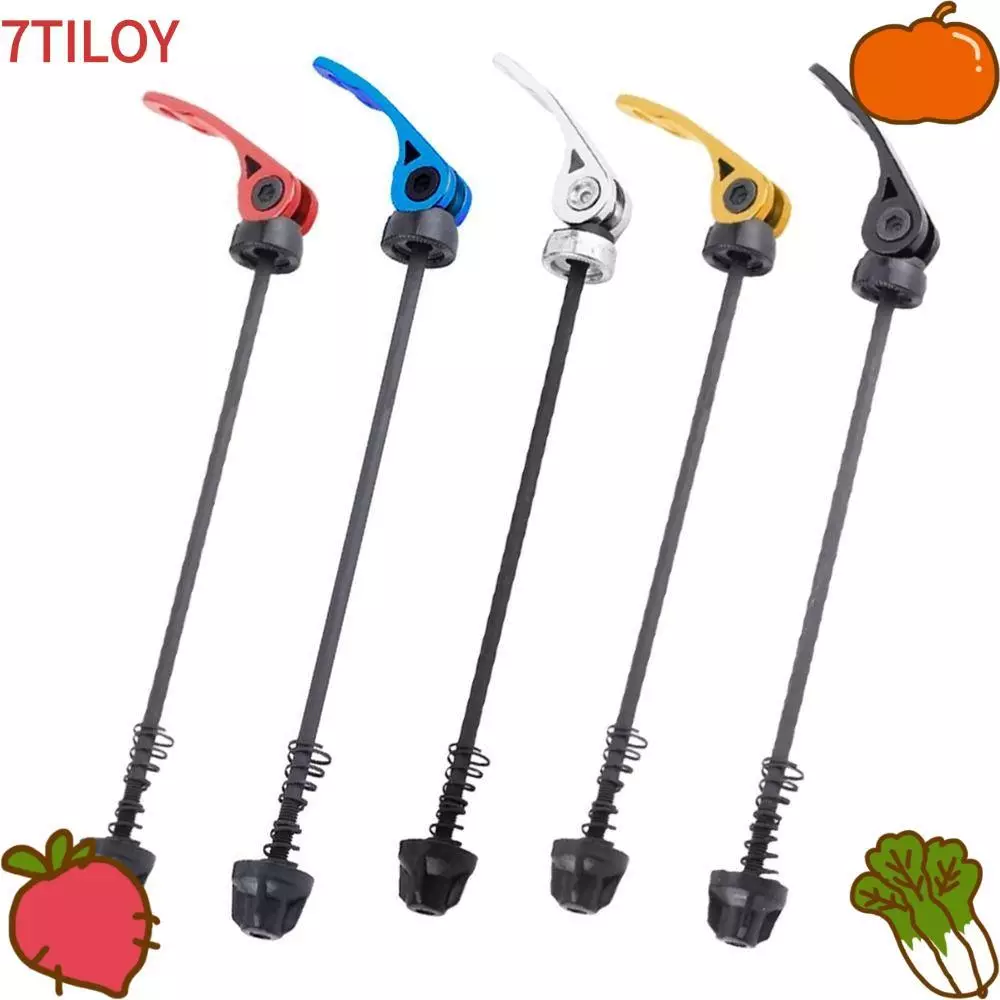 7TILOYSHOP 1 คู่จักรยาน Quick Release เพลา, ชิ้นส่วนจักรยาน 189 มม.146 มม. Skewers Lever QR, ทนทานปรับอลูมิเนียมจักรยานซ่อมเครื่องมือสําหรับเสือภูเขา