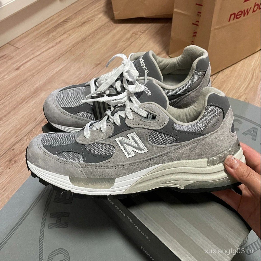 รุ่นสูง nb992 อเมริกันการผลิต Yuanzu สีเทาผู้ชายผู้หญิงผู้ใหญ่กีฬา nb993 วิ่งรองเท้าพ่อ qe