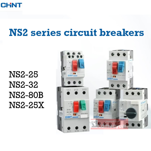 CHNT NS2-25 NS2-32 NS2-80B NS2-25X มอเตอร์ Overload Short Circuit Protection Circuit Breaker มอเตอร์