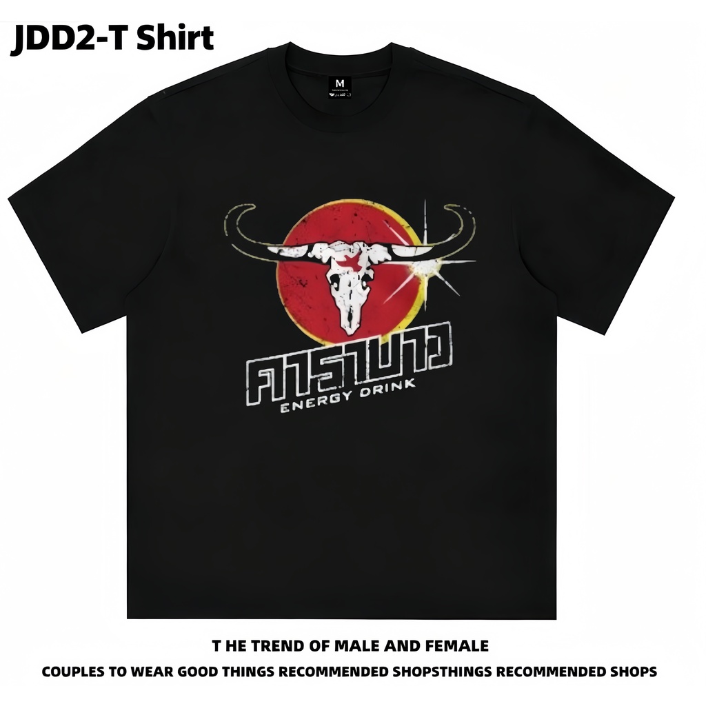 เสื้อยืดคอกลมคาราบาวสไตล์ใหม่ล่าสุดผ้าฝ้าย 100% สไตล์เรโทรยอดนิยม ไม่จํากัดเพศ