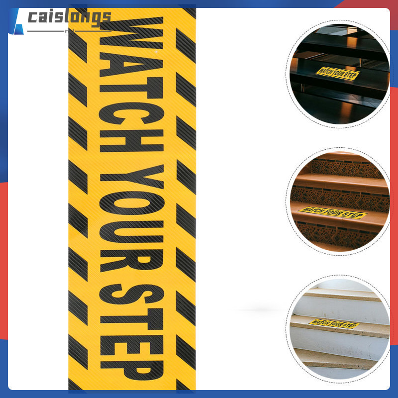 4 PCS ชั้น Decal นาฬิกา Your Step สติกเกอร์ Anti เทปกาว Decals Antislip สําหรับบันได Caution caislon