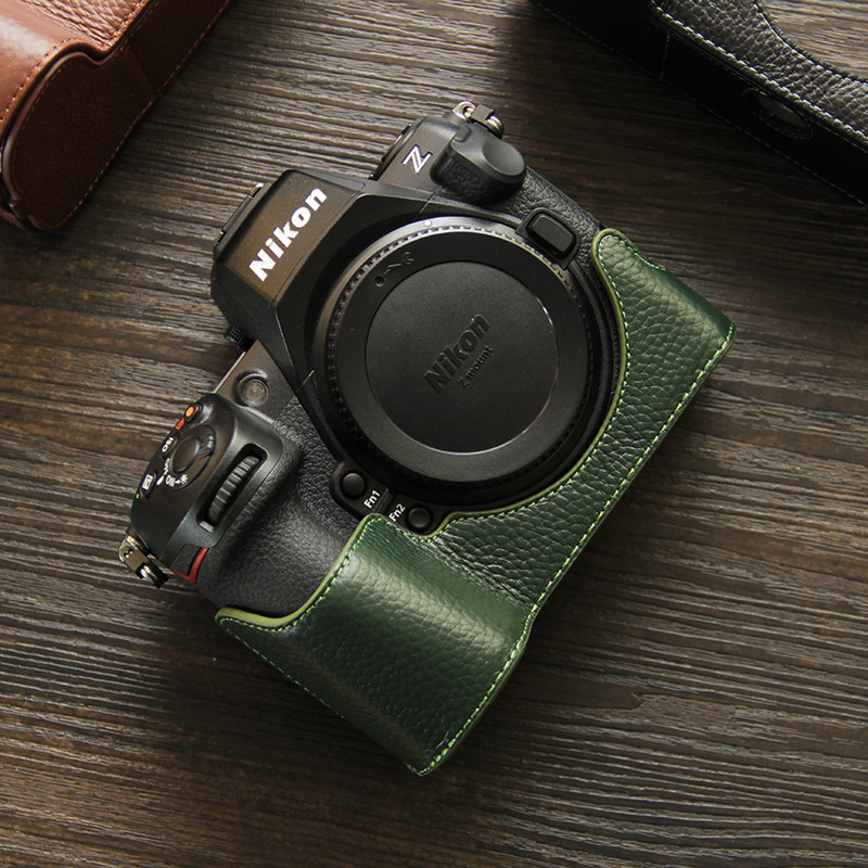 เหมาะสําหรับเคสกล้อง Nikon Z8 Nikon z8 เคสหนังฐานหนังแท้เคสป้องกันกล้องหนังย้อนยุค