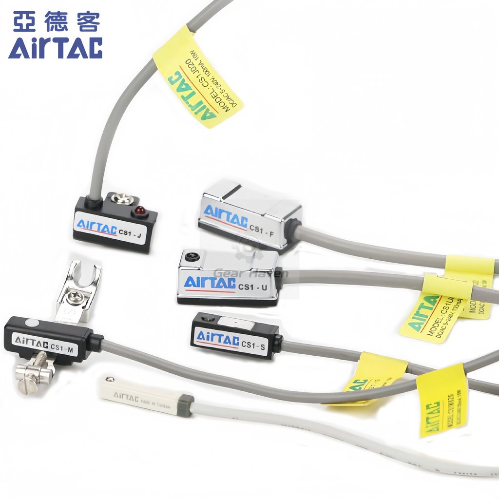 AIRTAC สวิทช์แม่เหล็ก CS1-J CS1-F CS1-U CS1-G-M-S-H-E020 กระบอก Sensing Proximity