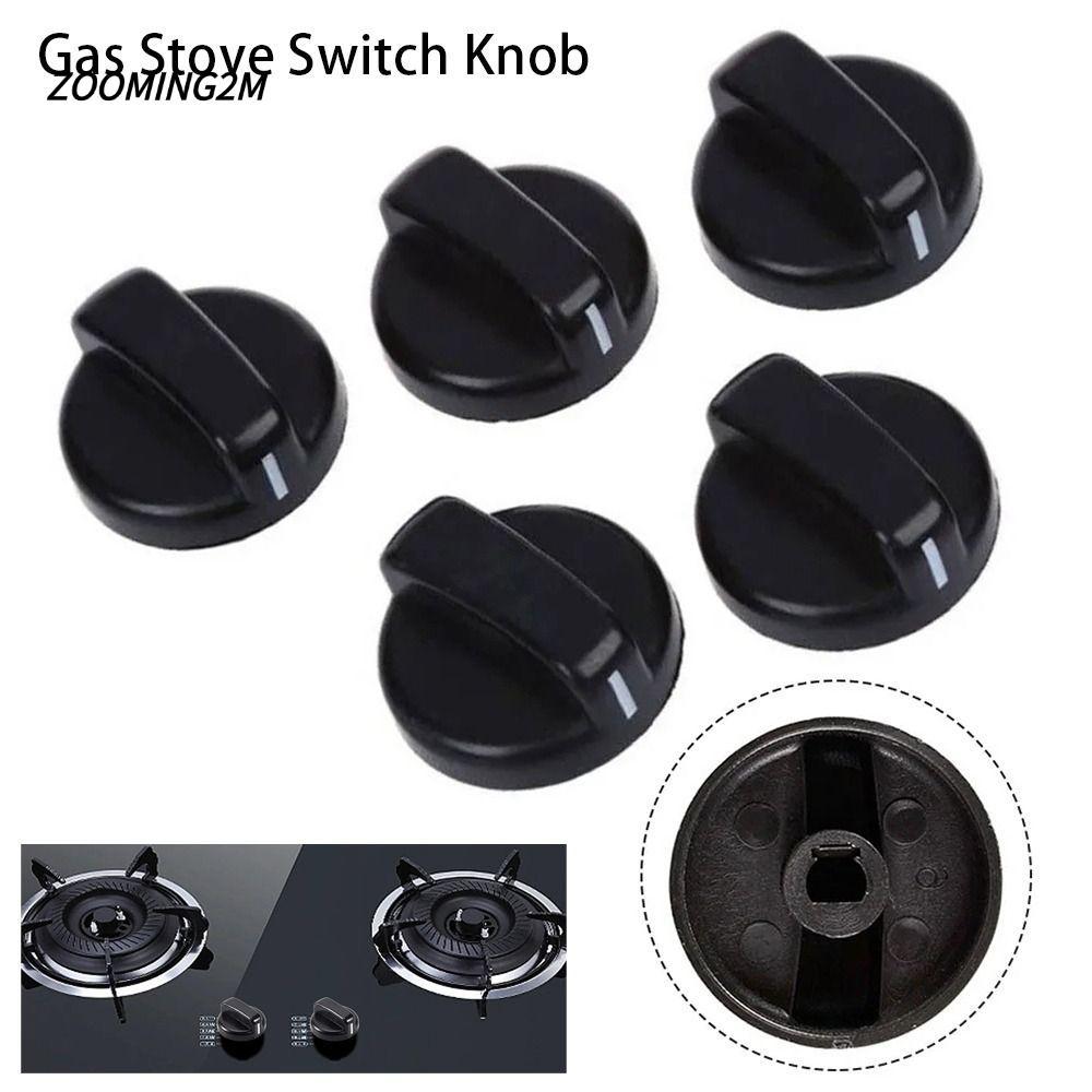 ZOOMING2M 1/2/5 ชิ้นลูกบิด Hob,พลาสติกจับ 8 มิลลิเมตรเตาแก๊สหม้อหุงข้าวปุ่มควบคุม,ช่วงเตาอบทั่วไปสํา