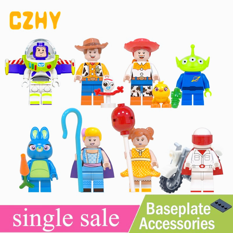 Toy Story 4 Movie Buzz Lightyear Woody Jessie Building Blocks ของเล่นเด็ก WM60