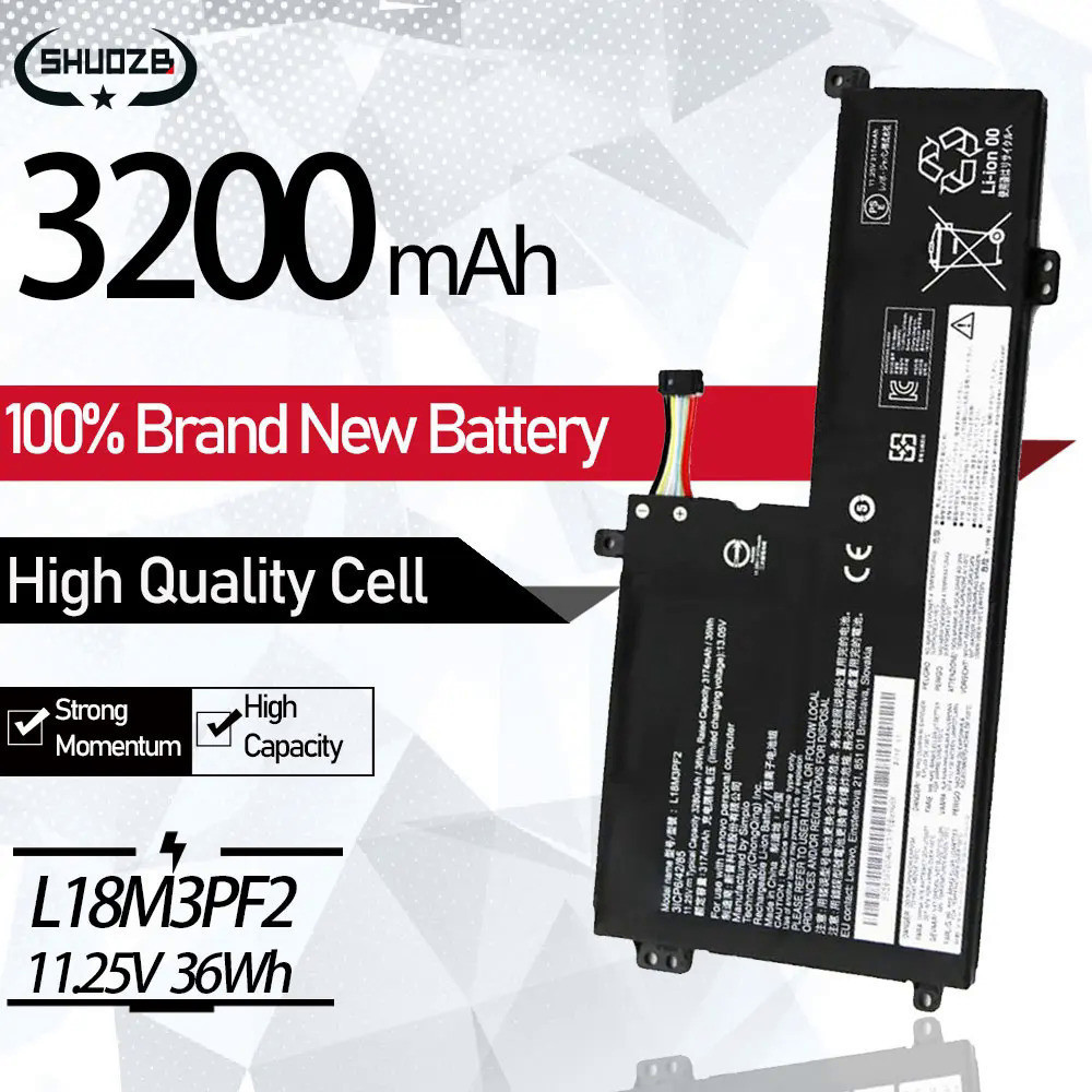 L18M3PF2  Battery For Lenovo Ideapad S340-15 L340-15IWL V155-15API L340-17API L3-15IML05 L18L3