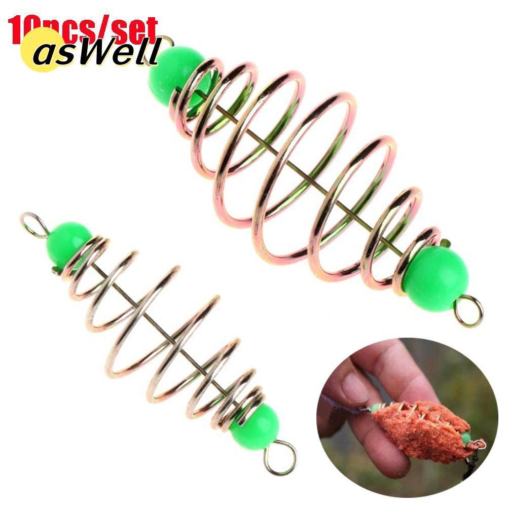 ASWELL 10 ชิ้น/เซ็ตสแตนเลส Feeder Hot Method Leader Hanging Tackle