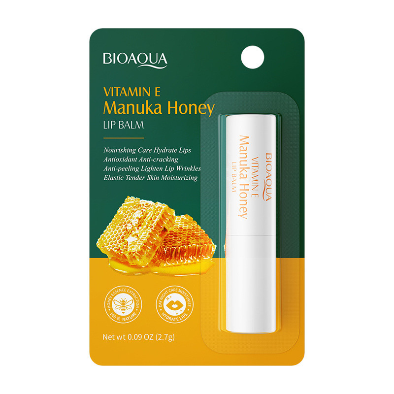 ภาษาอังกฤษทั้งหมด BIOAOUA Vitamin E Honey Lipstick Anti-Drying Moisturizing Moisturizing Lipstick