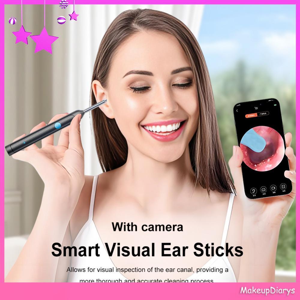 ❤ MakeupDiarys Smart Visual Ear Cleaner Set พร้อมกล้อง Otoscope Ear Cleaner ชุดดูแลสุขภาพ