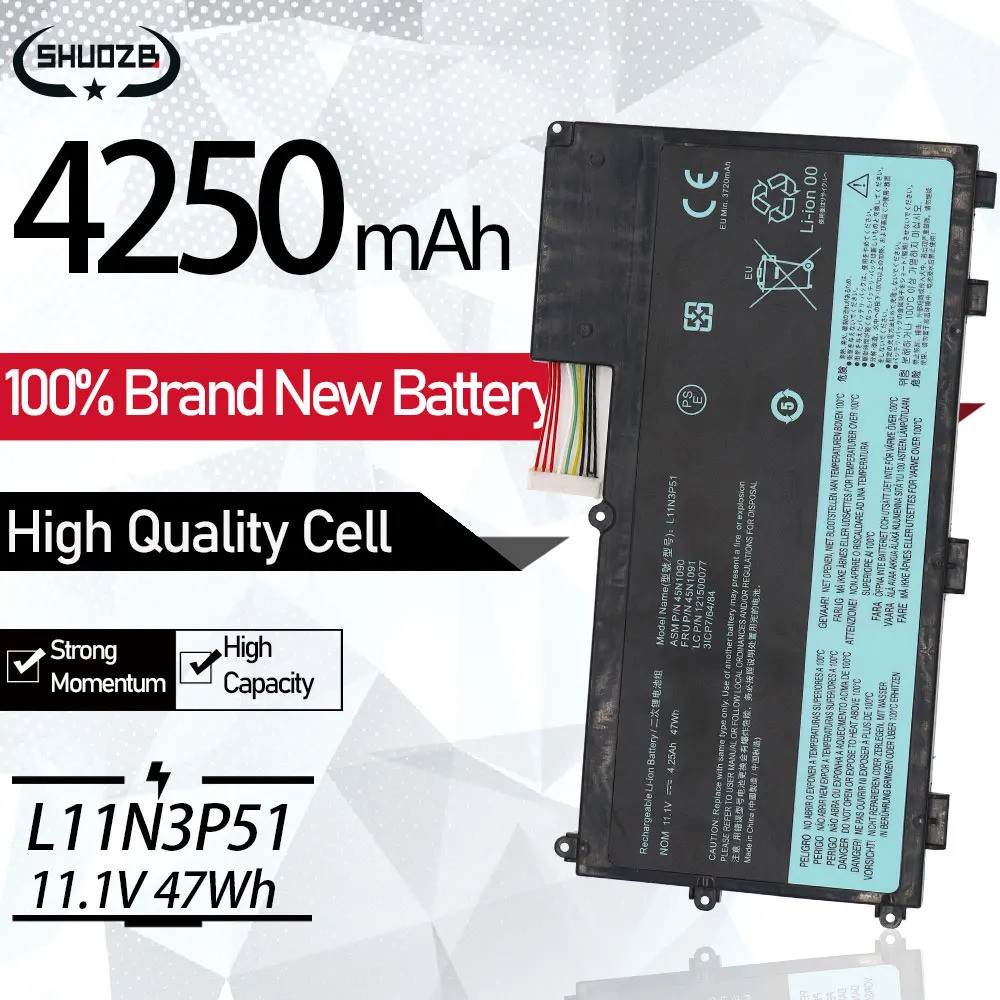 New 45N1090 Battery For Lenovo ThinkPad T430U Ultrabook V490U V490UA V590U 45N1088 45N1089 45N1091 L