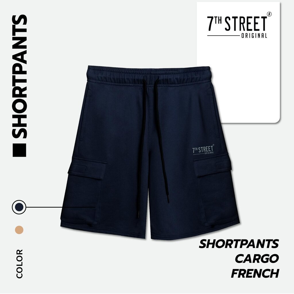 7ᵗʰ Street Original Shortpants Cargo Cotton100% Baby french terry ผ้านิ่มใส่สบาย เอวยืด คล่องตัวทุกการเคลื่อนไหว รุ่น...