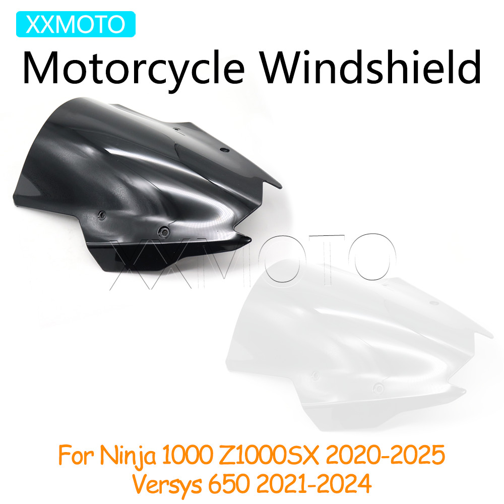 สําหรับ Kawasaki Ninja 1000 Z1000SX Z 1000SX 20-25 Versys 650 21-24 รถจักรยานยนต์ด้านหน้ากระจกกระจก 