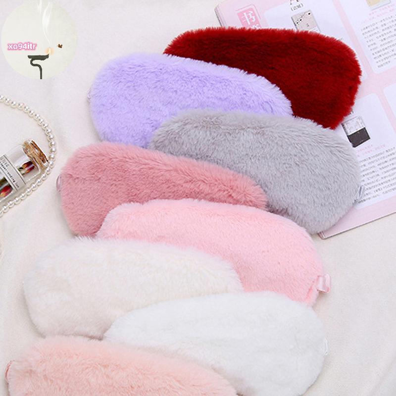 XOITR Sleeping Mask Sleeping Blindfold Soft Plush Eye Masks Cute Love Cloud Eye Cover Plush Mask Eye