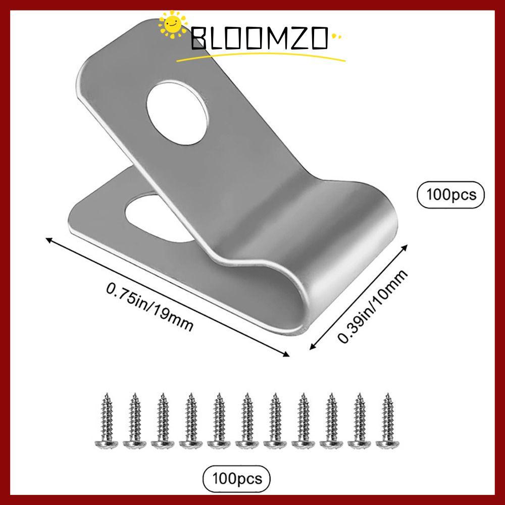 CODBLOOMZO 100 ชิ้นรั้ว Clamp ทนทานแผงวัวโซ่ Link Fence Ties รั้วโลหะ
