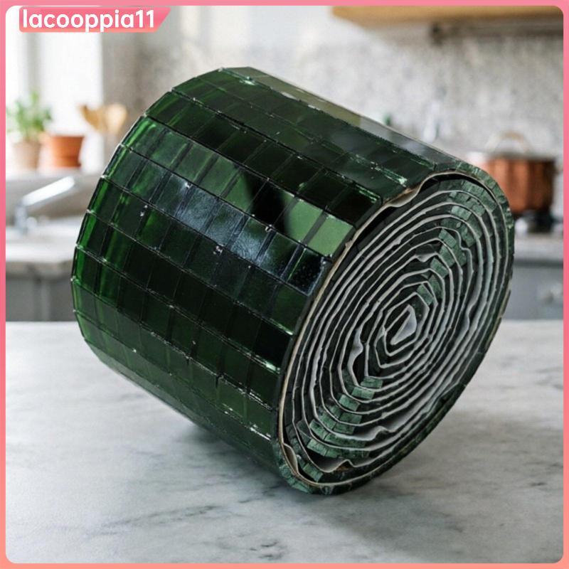 [lacooppia11] กระจกโมเสคติดผนังแบบมีกาวในตัวกระเบื้องสี่เหลี่ยมสําหรับตกแต่งห้องและน้ํายาตกแต่งผนัง DIY ได้ง่าย