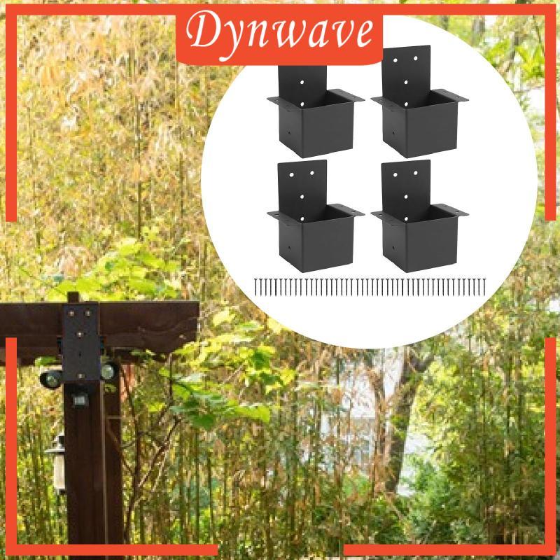 [Dynwave] 4x Pergola - ชุดศาลาฮาร์ดแวร์ความเสถียรสูง 4"x4" (จริง 3.6"x3.6") Post-Top Rafter Clamp สํ
