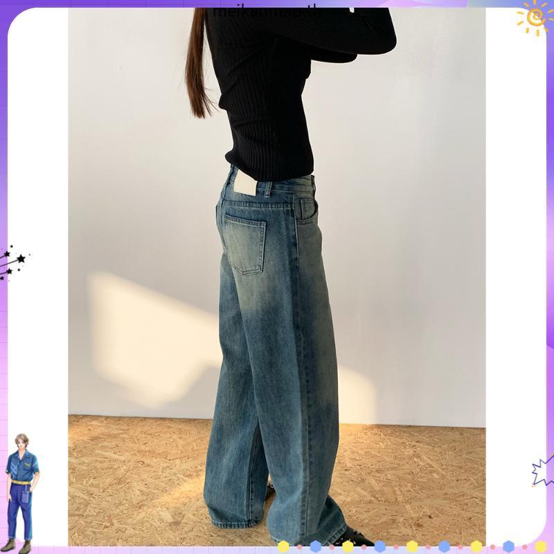 Riley.apparels - Virgin Jeans กางเกงยีนส์ 2ความยาว ทรงกระบอกกลางปลายขาม้า 7012