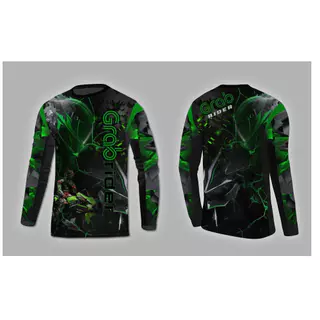 เสื้อยืดแขนยาวสําหรับ Grab Delivery Rider พิมพ์ลาย 3D ผลิตจากผ้าโพลีเอสเตอร์ย์ สไตล์โมเดิร์น