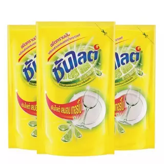 (ยกลังx24ถุง) ซันไลต์ เลมอนเทอร์โบ น้ำยาล้างจาน 500มล. (รวม 24ถุง)
