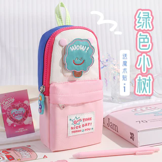 การจับคู่สี ตีนตุ๊กแก กล่องดินสอมูลค่าสูงความจุขนาดใหญ่กล่องเครื่องเขียนอุปกรณ์การเรียนwj845