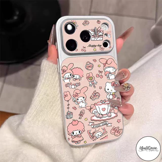 เคสเปลี่ยนสีหนัง ลายเมโลดี้และแกะ น่ารัก สไตล์ฮิต เข้ากันได้กับIPhone 13 17 air 14 11 16 12 15 Pro Max 14 16 15 Plus