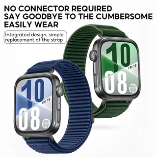 สายไนล่อน สำหรับ Huawei Watch Fit5/Fit5 Pro สายรัดข้อมือระบายอากาศ Huawei Watch Fit5/Fit5 Pro สายรัดข้อมือแบบถักไนลอน