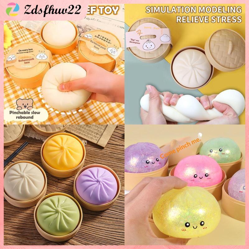 [ZFV] Steaming Stuff Bun Anti-Stress Ball Fidgets ของเล่น Dumpling Squishies Soft Slowing Rebound โฟมของเล่น Ultra-Soft Dpression TH