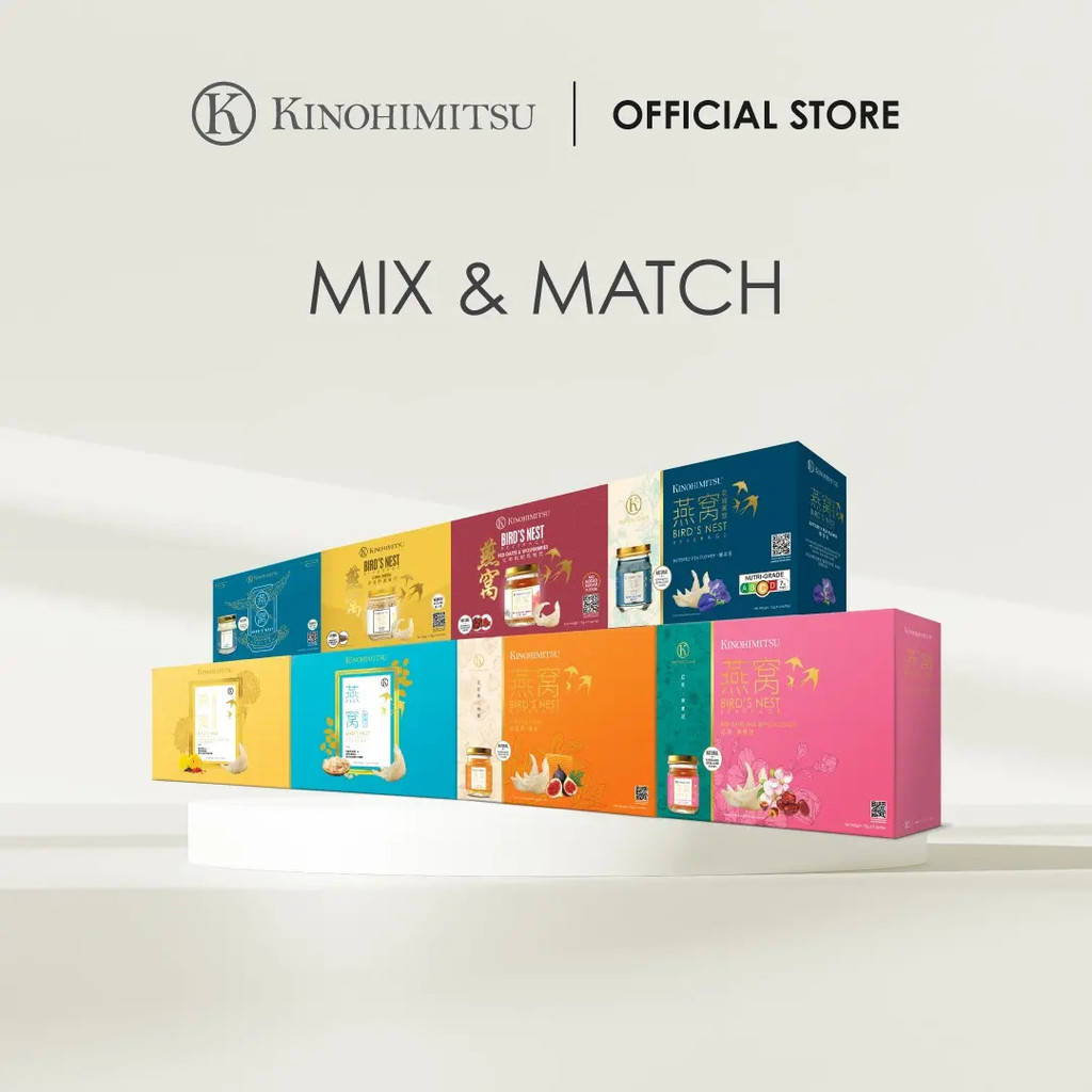 [Buy 2 Free 2] Kinohimitsu Bird's Nest Beverage Mix & Match - Ready-to-Drink, Delicious Flavor, Pure