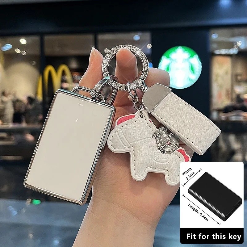 เคสกุญแจรถและพวงกุญแจสําหรับ Volvo EX30 EX90 Polestar 3 4 Remote Key Fob Cover Holder