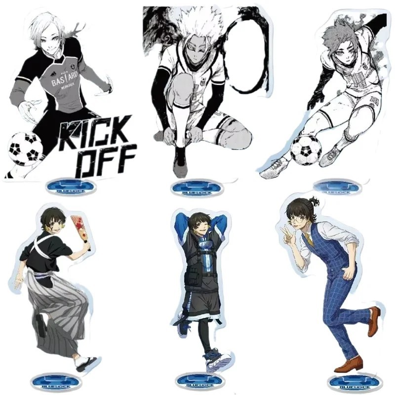 Standee Blue Lock Mica Model Anime Michael Kaiser Hiori Yo Study Desk Decorative Gift Collectible Ac