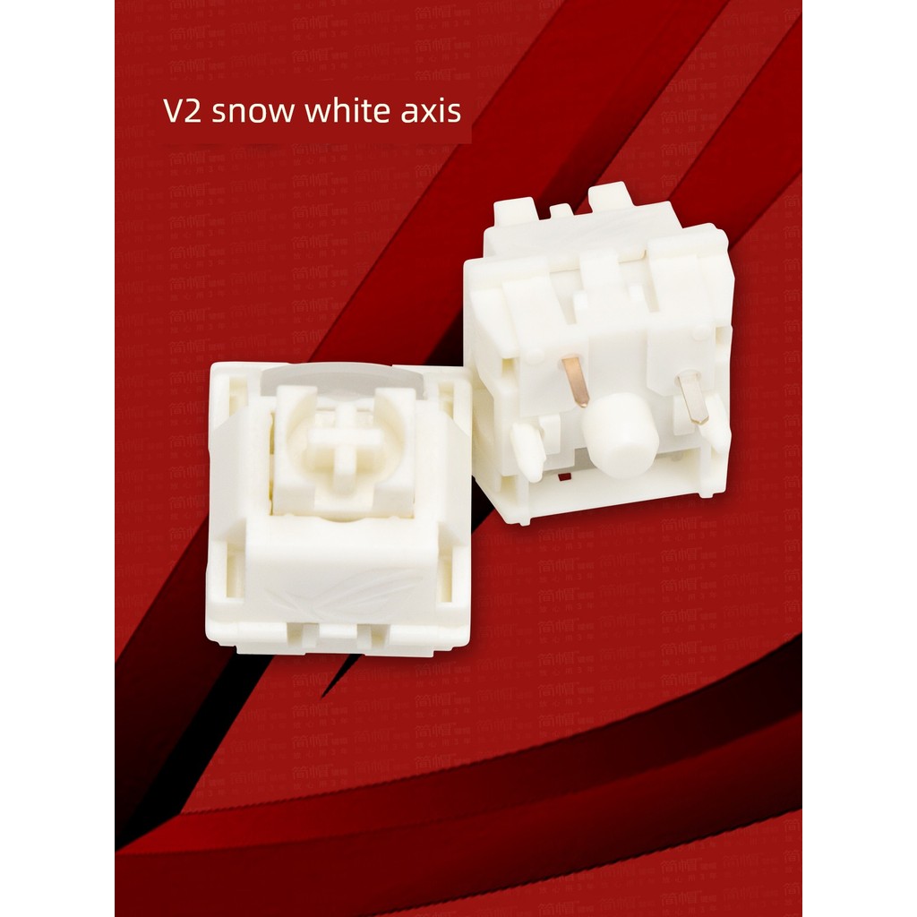 คีบอร์ด keyboard mechanical keyboard R ROG Night Devil X Snow Dance แกนสีขาว V2 แกน/อัพเกรด Light Gu