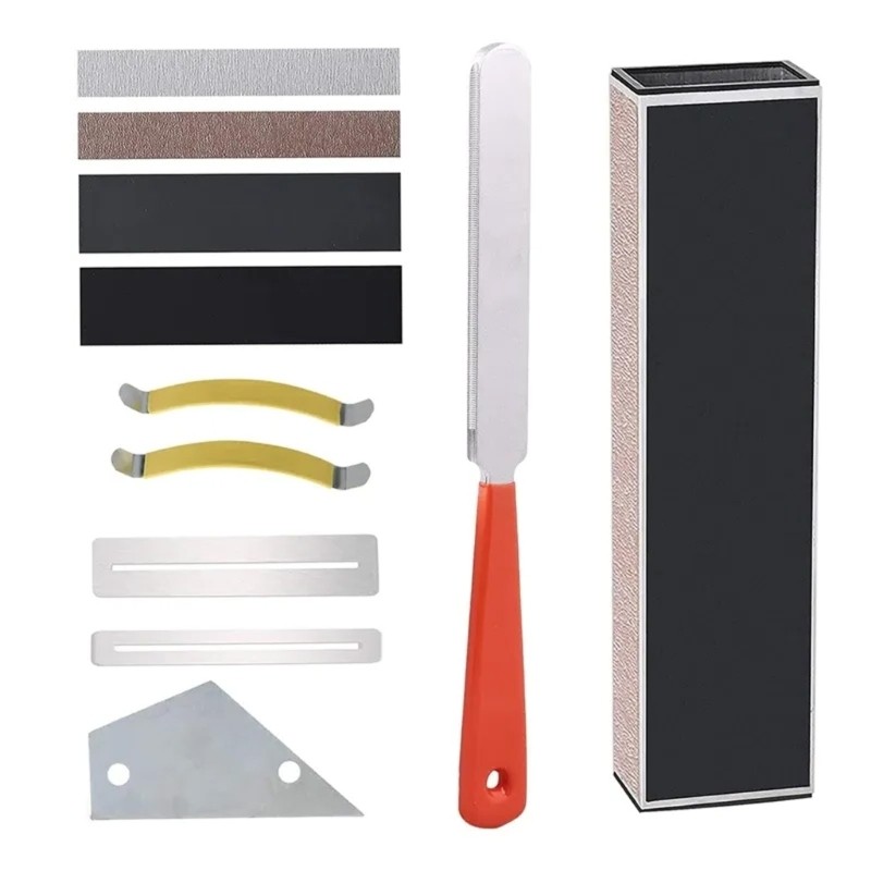 Mon Guitar Fret File Fret Leveling Tools Grinding Protector Slotting File Fret File