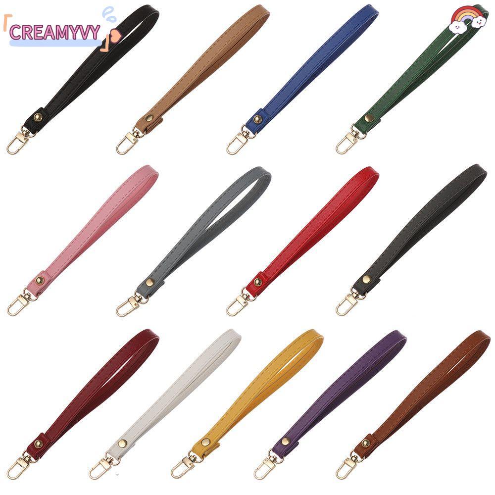 CREAMYVY เข็มขัดและสายคล้องข้อมือหนัง PU กันน้ำ