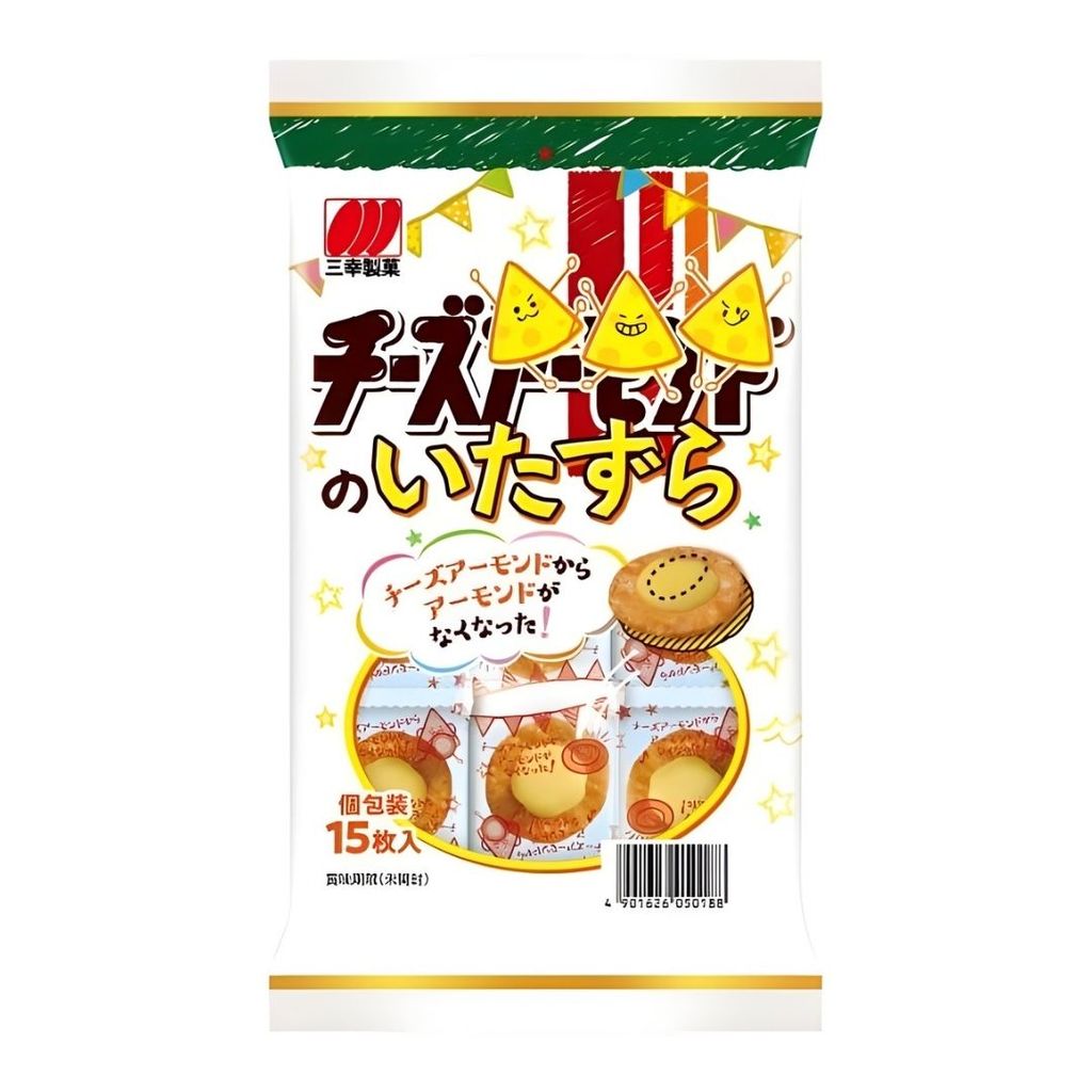 ซันโกะ ขนมเซมเบ้หน้าชีส Sanko Cheese No Itazura 29.3g.