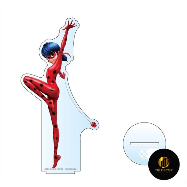 Miraculous Ladybug Standee Model & Cat Noir Adrena Agreste Marinette ดูไบศึกษามุมอุปกรณ์ตกแต่งโต๊ะ