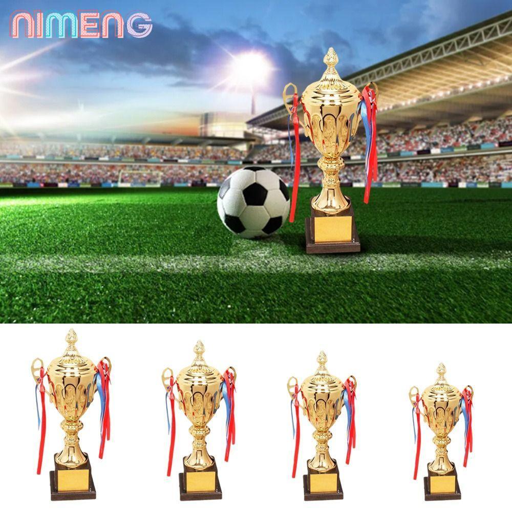 ถ้วยรางวัลพลาสติกปรับแต่งได้ 1 ชิ้น รางวัลแชมเปี้ยนส์ รางวัลโรงเรียน ขนาดใหญ่ ครอบคลุม