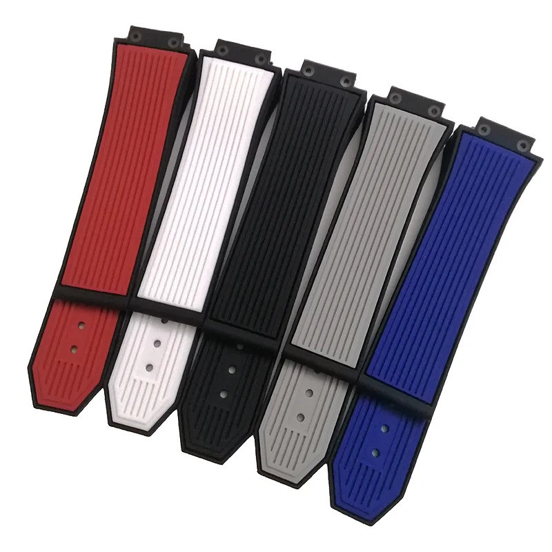 Replace Silicone bands for HUBLOT BIG BANG Silicone 25*17mm Waterproof Watch Strap Watch Accessories