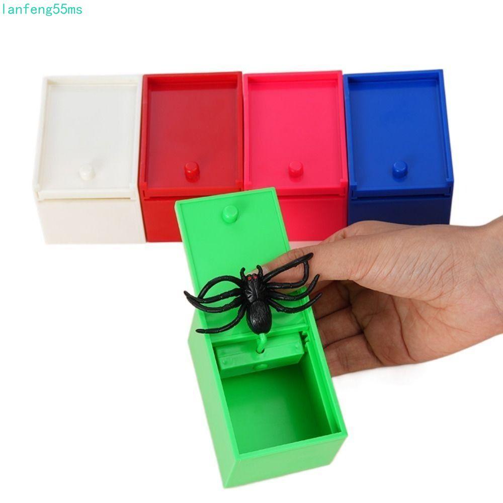 LANFENG Scare Toy Box, Scare Bug Spider Box, Surprising Box Play Funny ที่น่าสนใจ Prank Toy Kid
