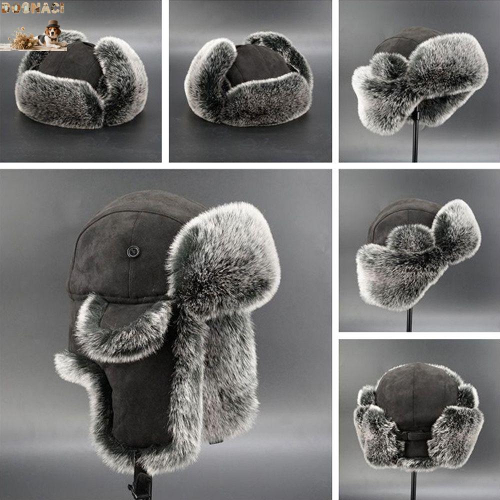 DOONACI Trapper Hat รัสเซีย Cossack Warm Winter Ushanka Bomber Hats