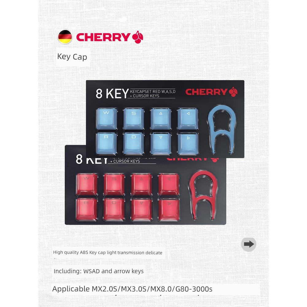 keycap ใส sa keycap CHERRY CHERRY ABS คีย์บอร์ดเชิงกลความสูงจากโรงงานดั้งเดิม