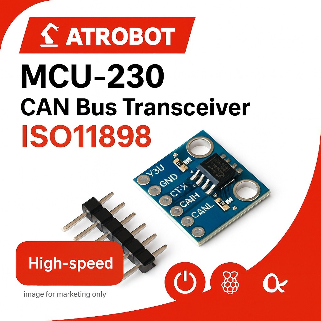 MCU-230 CAN Bus Transceiver โมดูลสื่อสาร SN65HVD230 รองรับ ISO11898 ทนทาน โปรเจกต์อุตสาหกรรม/ยานยนต์