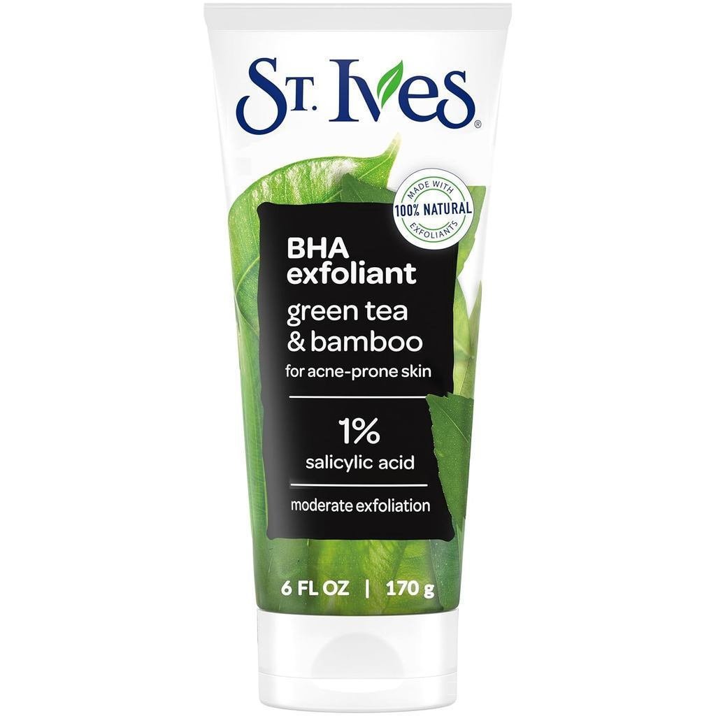 เซนต์. Ives Purifying Facial Exfoliator ทําความสะอาดหนังศีรษะและข้องรูขุมขน บรรจุส่วนผสมชาเขียว WT2B